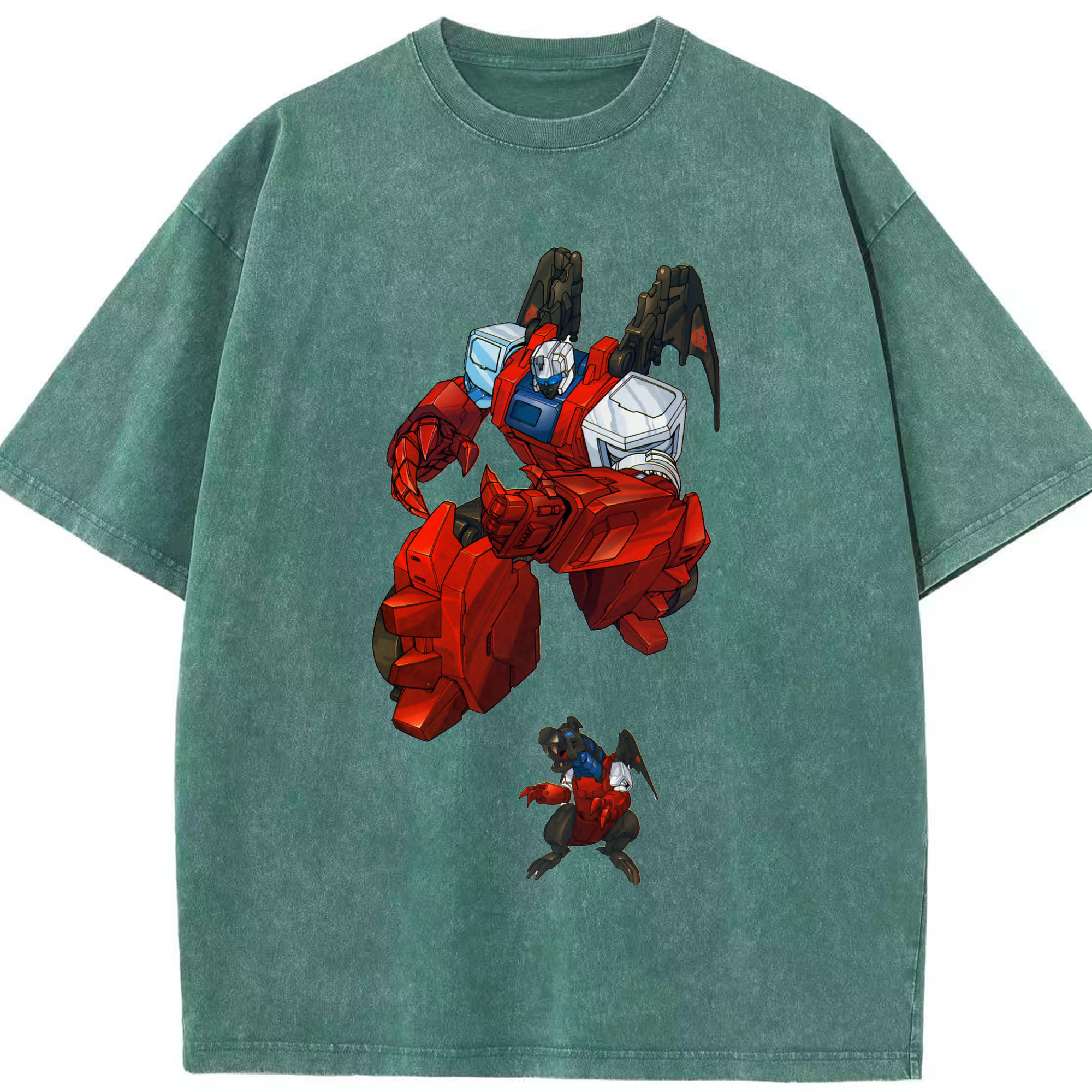 （画像用）  綿100% ヴィンテージ風 半袖Tシャツ（フロントプリント）